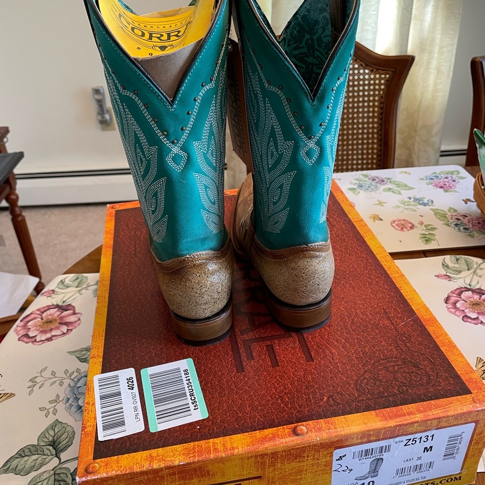Corral Boots Z5131 Brown/Turquoise  women’s 10